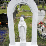 fully restored marble headstone