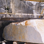 30 ton marble slab about to be cut