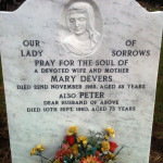 white marble gravestone looking as good as new after 50 years