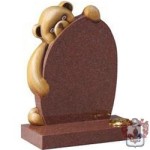baby teddy bear headstone
