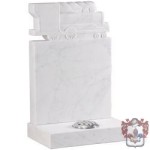 bright white gravestone