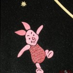 headstone with piglet