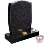 shaped and rounded black granite