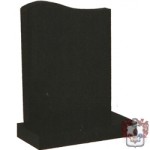 sweeping black granite memorial stone