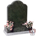 large traditional shape with vases gravestone