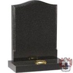 shiny black memorialgravestone
