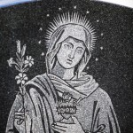 Saint and religious engraving for stones