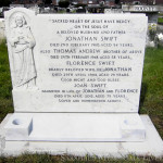 Headstone after repair