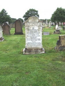 Memorial to Capt William Turner, Rake Lane Cemetery, Wallasey