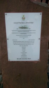 Memorial to the men who died