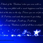 Christmas card to a dearly departed loved one.