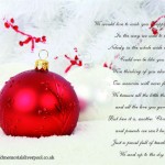 Christmas card to a dearly departed loved one.