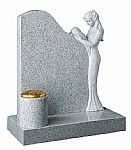 Elegant lady granite headstone