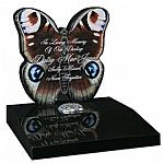 Butterfly design memorial tablet, this can be altered into a full size memorial