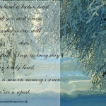 Christmas card to a dearly departed loved one.