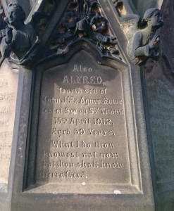 alfred rowe titanic survivor memorial toxteth cemetery (1)