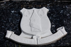 Headstone for Everton Fan