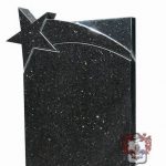shooting star headstone